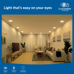 Philips Polycarbonate Full Glow Motion Sensor 15-watt Round LED Surface Downlighter