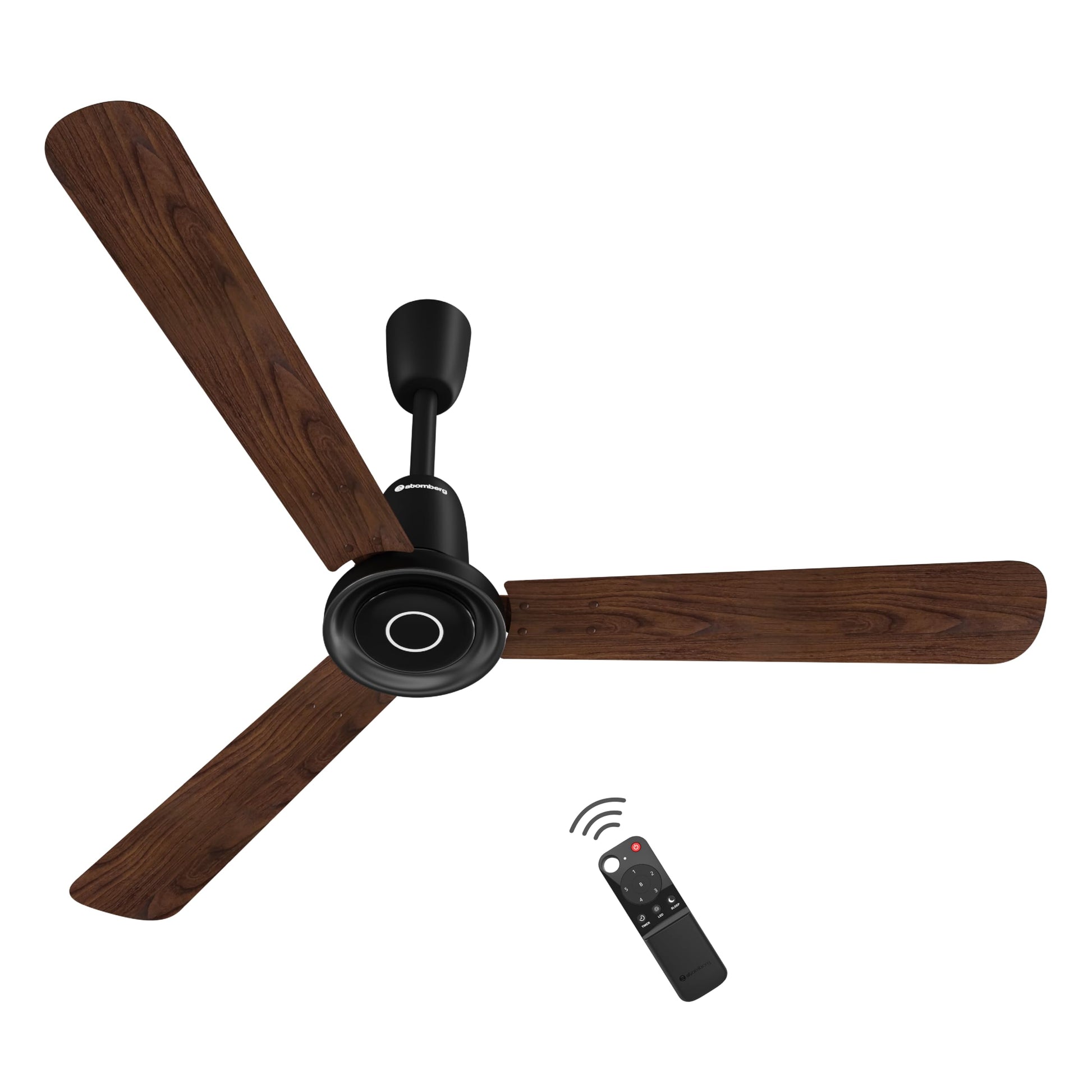 atomberg Studio Nexus 1200mm BLDC Ceiling Fan with IoT & Remote Control | BEE 5-star | New Blade Design | High Air Delivery with Moonbeam Light | Low noise | 5 Year Warranty | Blaze Brown