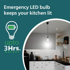 Philips Stellar Bright Rechargeable Emergency Inverter LED Bulb, B22 8.5-Watt-Crystal White(Pack of 2)