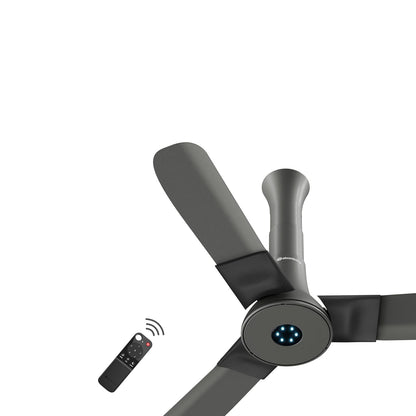 atomberg Studio+ 950mm BLDC Ceiling Fan with Remote Control | BEE 5-star Energy Efficient | New Blade Design | High Air Delivery | LED Speed Indicator | Low noise | 3 Year Warranty (Sand Grey)