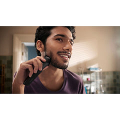 Philips Beard Trimmer 1000 Series, Self-Sharpening Blades, 30 min Runtime, Click-on Combs (BT1233/18)