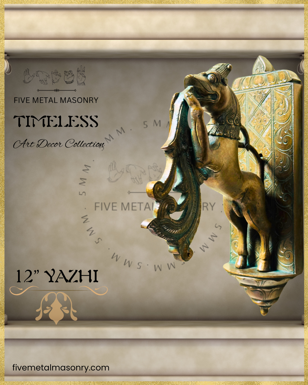 Yazhi Panchaloha Bronze Icon - 12"- Timeless Collection | Made to Order