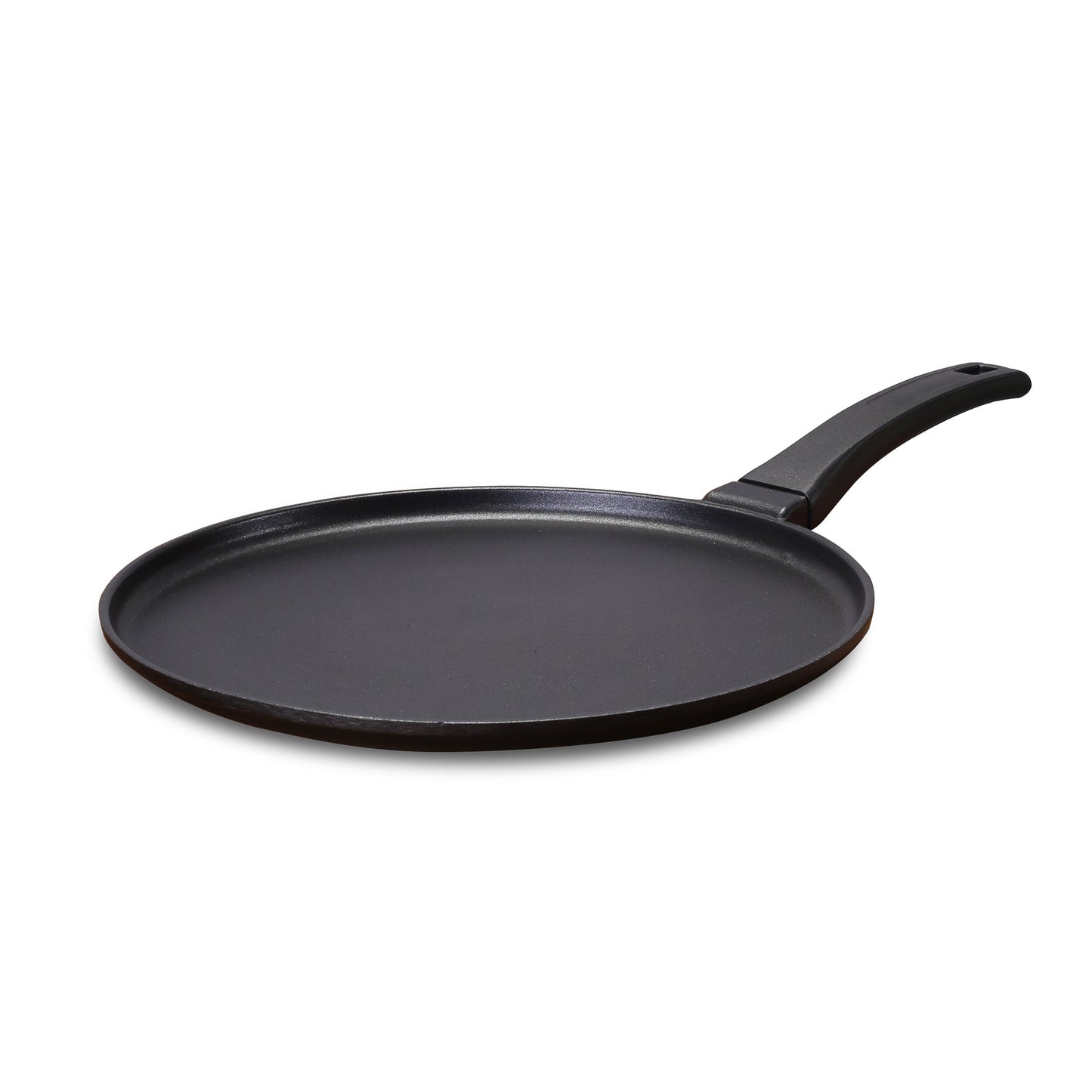 Inducta Die-cast Dosa Tawa, 28cm, 4mm, Japanese Non-stick Coating, Cook with Less Oil, For Dosas, Rotis, Parathas, Omelettes, Pancakes, Compatible with All Cooktops, 2-Yr Warranty, Black