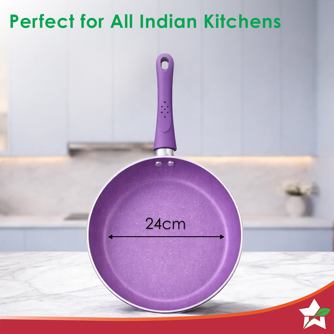Wonderchef Orchid Frying Pan 24 Cm