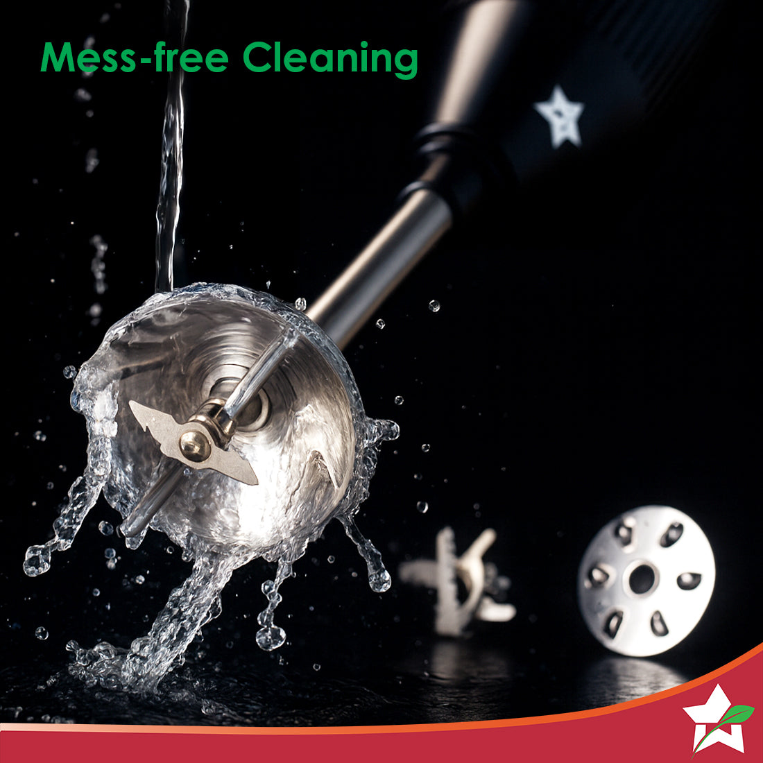 Prima Plus Electric 250W Hand Blender | Portable | Hot & Cold Blending | Food Grade SS Blades | 2 Speed Button | 3 Removable Blades for Blending, Whisking, Chopping | Make Puree, Baby Food, Soup, Smoothie | Wall Mount Holder | 2 Years Warranty | Black