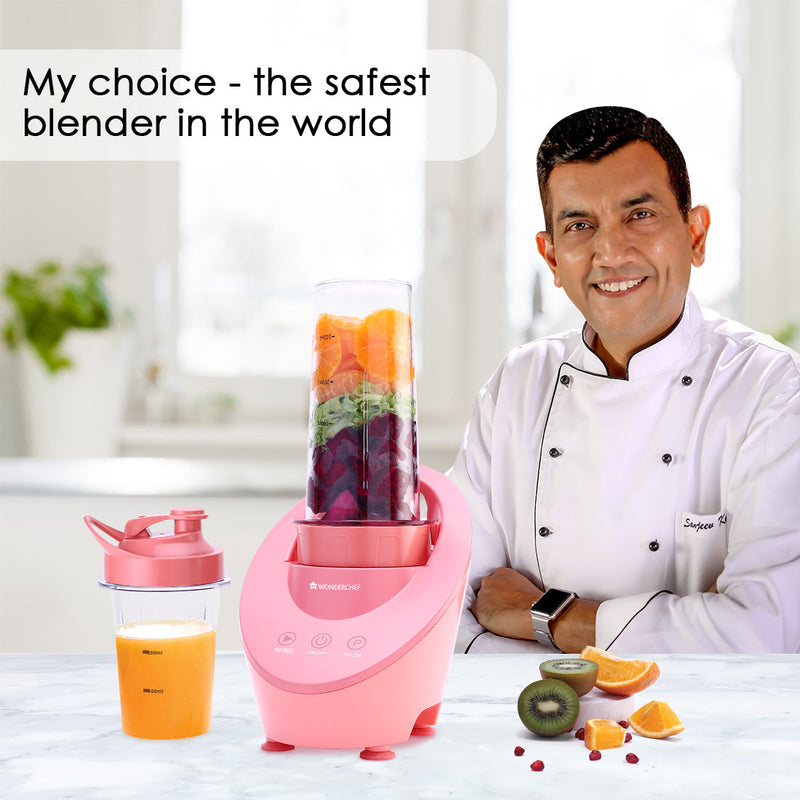 Magneto Blender | Smoothie & Juice Maker | World’s Safest with Magnetic Induction Tech | Variable Speed | Automatic with 60-sec auto-stop | Portable with Sipper Jar | 2-Year Warranty
