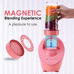 Magneto Blender | Smoothie & Juice Maker | World’s Safest with Magnetic Induction Tech | Variable Speed | Automatic with 60-sec auto-stop | Portable with Sipper Jar | 2-Year Warranty