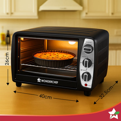 Oven Toaster Griller (OTG) 17 L | Bake, Grill, Roast | Auto-Shut Off | Heat-Resistant Tempered Glass | Customised Time & Temperature Control | Heat Selector | Easy to Clean | 2 Year Warranty 