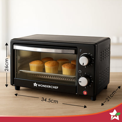 Oven Toaster Griller (OTG) 10 L | Bake, Grill, Roast | Auto-Shut Off | Heat-Resistant Tempered Glass | Customised Time & Temperature Control | Easy to Clean | 2 Year Warranty 