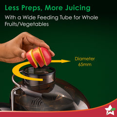 Wonderchef Venezia Centrifugal Juicer for Home | 500W | Fresh Fruit & Vegetable Juice in Seconds | Dual Speed Control | 