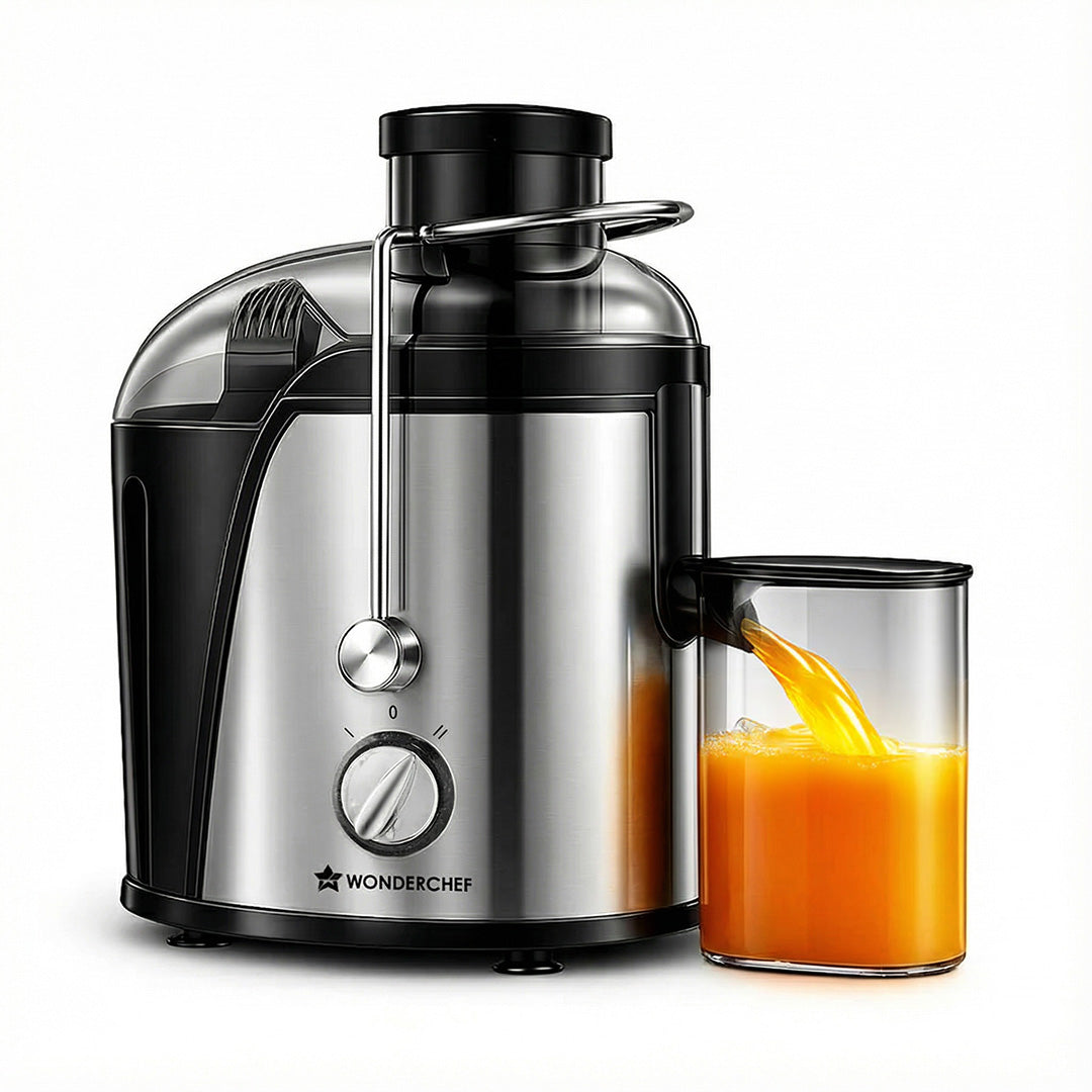 Wonderchef Venezia Centrifugal Juicer for Home | 500W | Fresh Fruit & Vegetable Juice in Seconds | Dual Speed Control | 