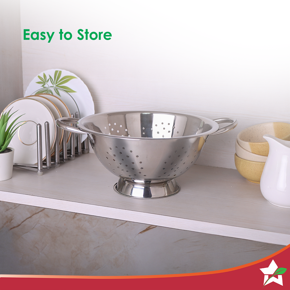 Wonderchef Ambrosia Rice and Vegetable Strainer | 3 L Capacity | Food-grade Stainless-steel | Easy to Clean | 1-Year War