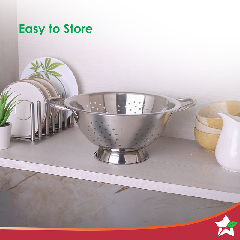 Wonderchef Ambrosia Rice and Vegetable Strainer | 3 L Capacity | Food-grade Stainless-steel | Easy to Clean | 1-Year War