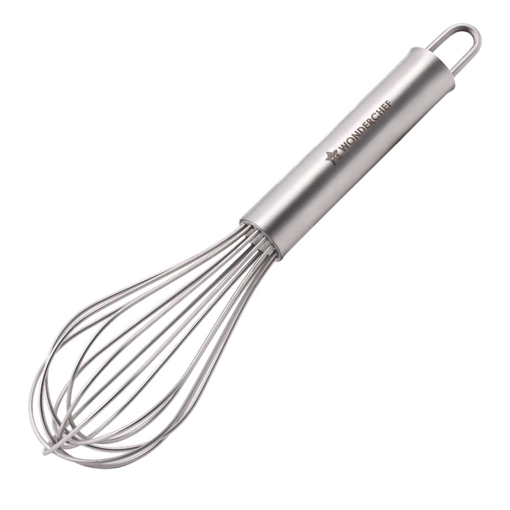 Wonderchef Ambrosia Whisk | Food-grade Stainless-steel | Comfortable Handle | Multi-purpose Kitchen Tool – For Blending,