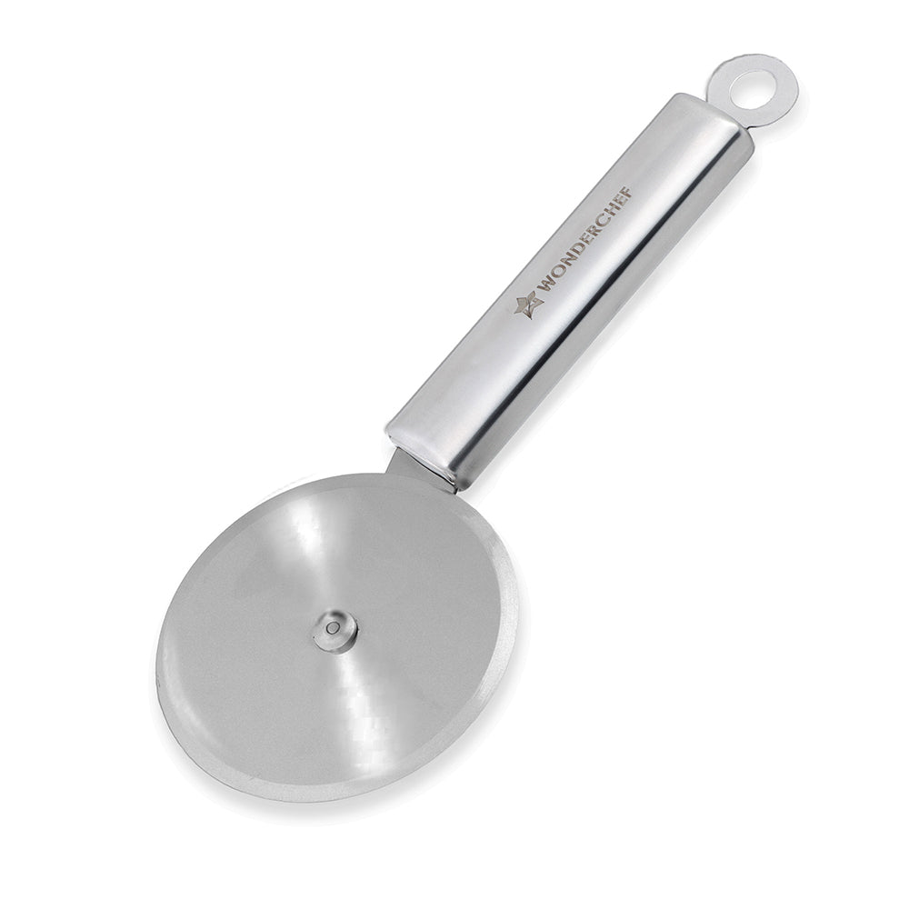 Wonderchef Ambrosia Pizza and Sandwich Cutter | Food-grade Stainless-steel Blades and Handle | Built-in Finger Guard | M