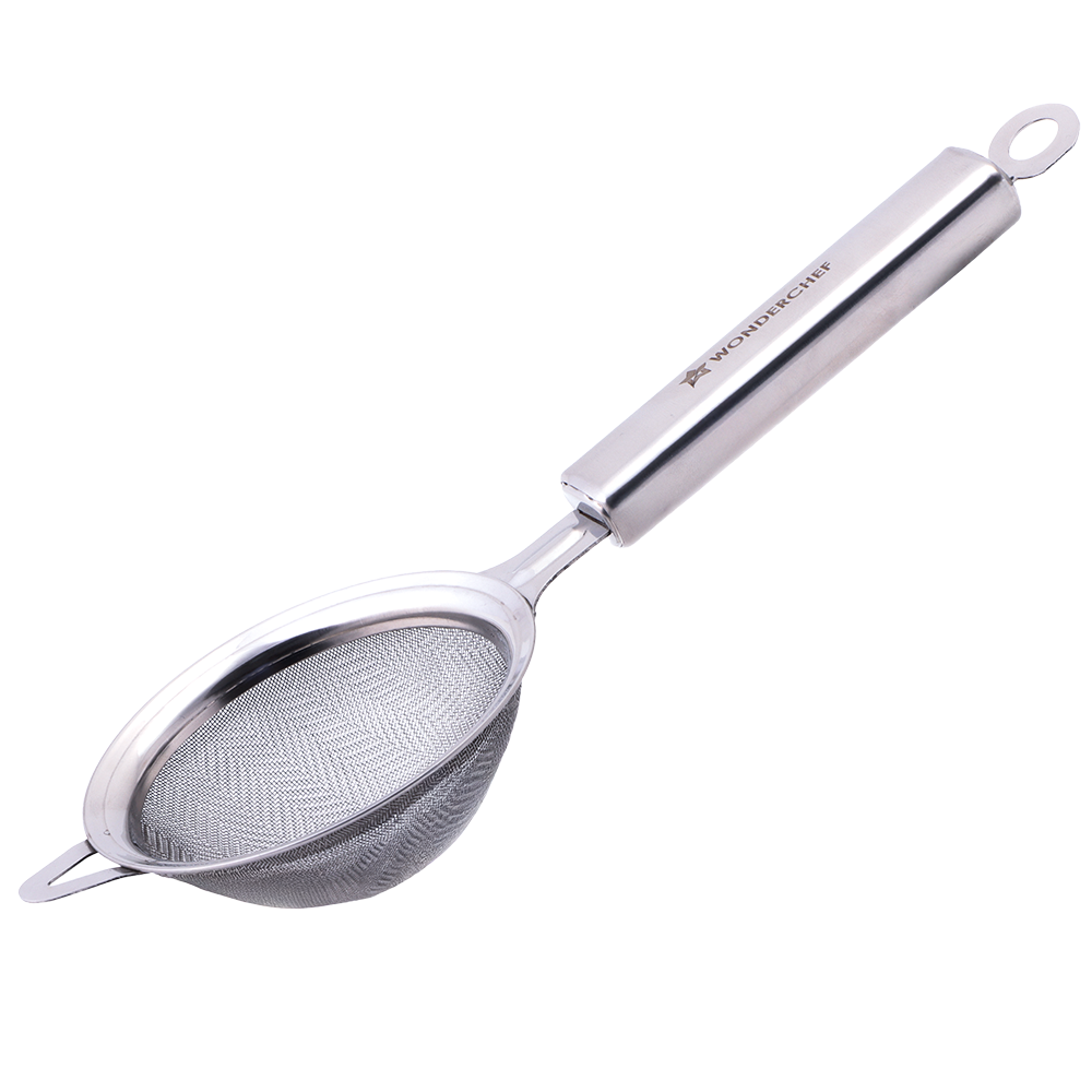 Wonderchef Ambrosia Tea Strainer |Food-grade Stainless-steel | Fine Mesh Filters for Smooth Brews | Comfortable Handle |