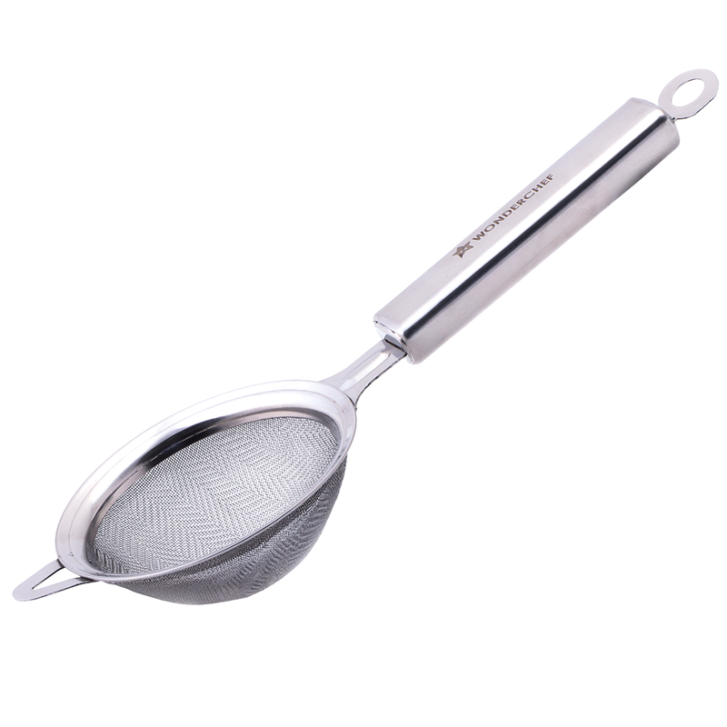 Wonderchef Ambrosia Tea Strainer |Food-grade Stainless-steel | Fine Mesh Filters for Smooth Brews | Comfortable Handle |