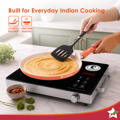 Wonderchef Natura Ceramic Dosa Tawa for Cooking, 28cm, Non-toxic Chemical-free Coating, PFOA/PFAS-Free, For Kitchen, Scr