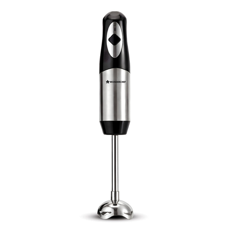 Wonderchef Inox Stainless-steel Hand Blender for Kitchen, 300W Motor, Blend Soups, Vegetables, Baby Food, Buttermilk, Si