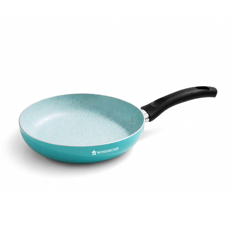 Wonderchef Vitalife Non-stick Fry Pan for Kitchen, 20cm, 900 ml, Non-toxic Coating, PFOA-Free, Cool-touch Handles, Scrat