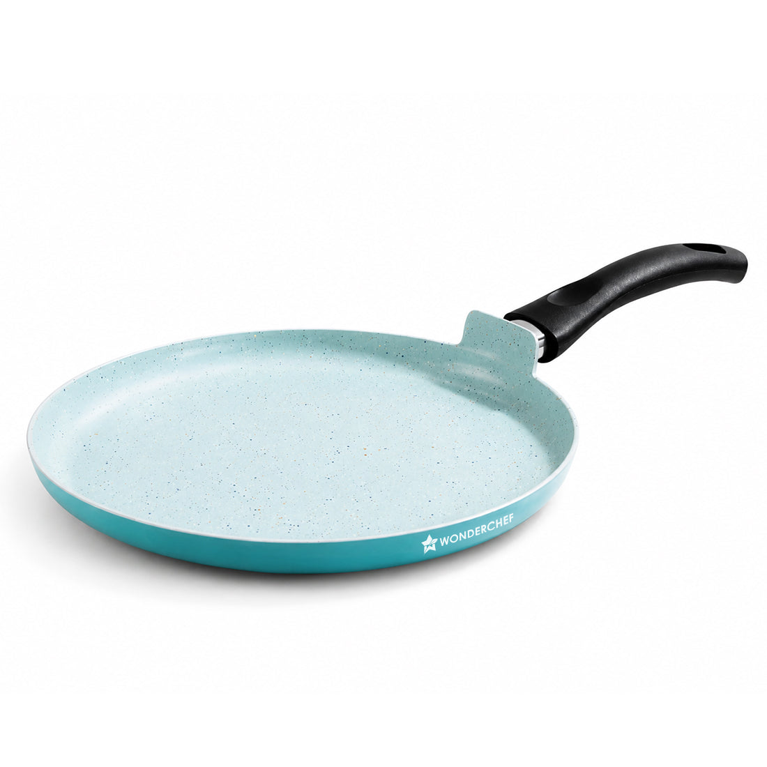 Wonderchef Vitalife Non-stick Dosa Tawa for Kitchen, 28cm, Non-toxic Coating, PFOA-Free, Cool-touch Handles, Scratch-res