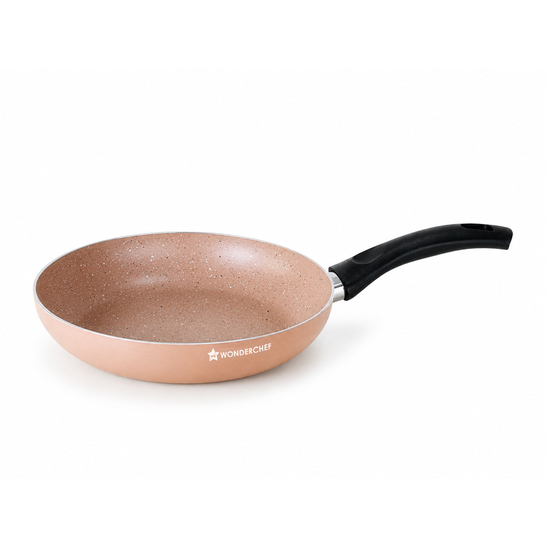 Wonderchef Vitalife Non-stick Fry Pan for Kitchen, 20cm, 900 ml, Non-toxic Coating, PFOA-Free, Cool-touch Handles, Scrat