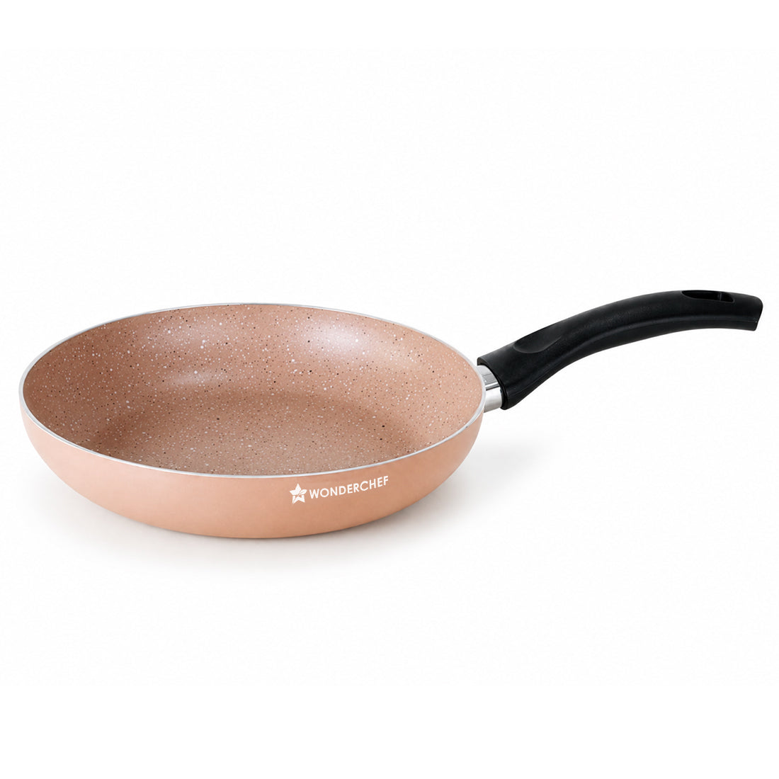 Wonderchef Vitalife Non-stick Fry Pan for Kitchen, 24cm, 1.5 L, Non-toxic Coating, PFOA-Free, Cool-touch Handles, Scratc