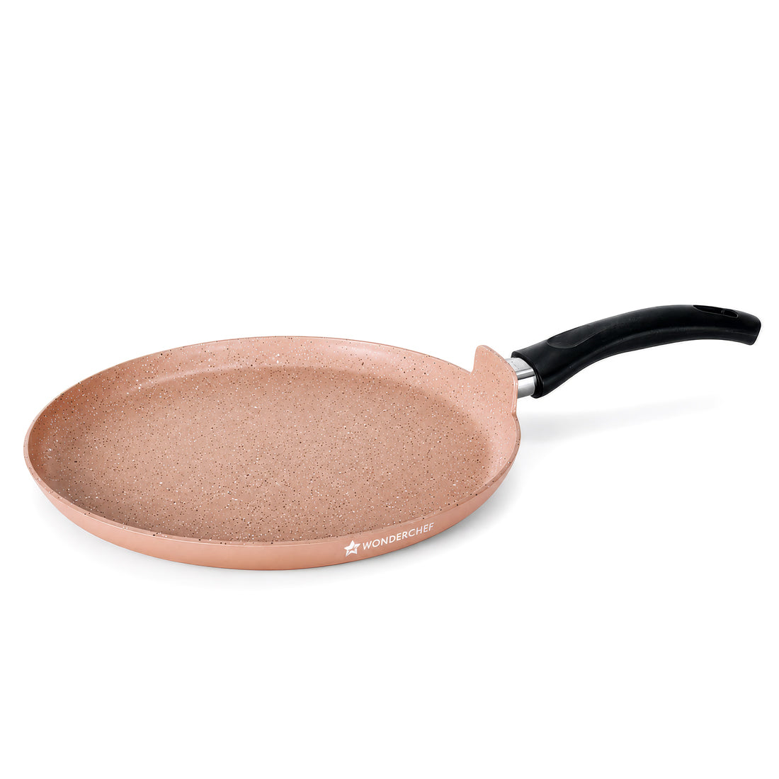 Wonderchef Vitalife Non-stick Dosa Tawa for Kitchen, 28cm, Non-toxic Coating, PFOA-Free, Cool-touch Handles, Scratch-res