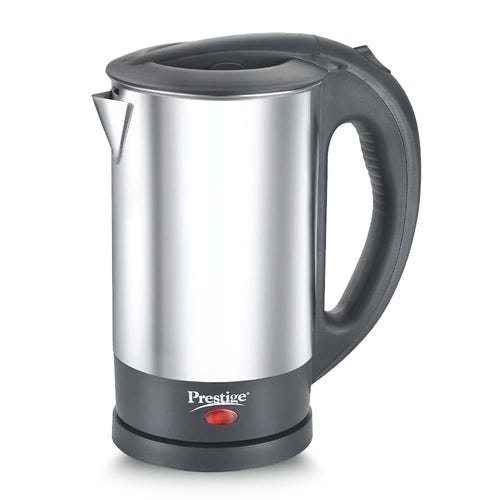 Prestige PKSS 1.5 Stainless Steel Electric Kettle 1.5 L, (Silver & Black)