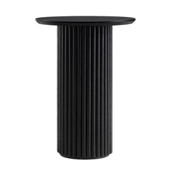 Velin Solid Wood Round Side Table