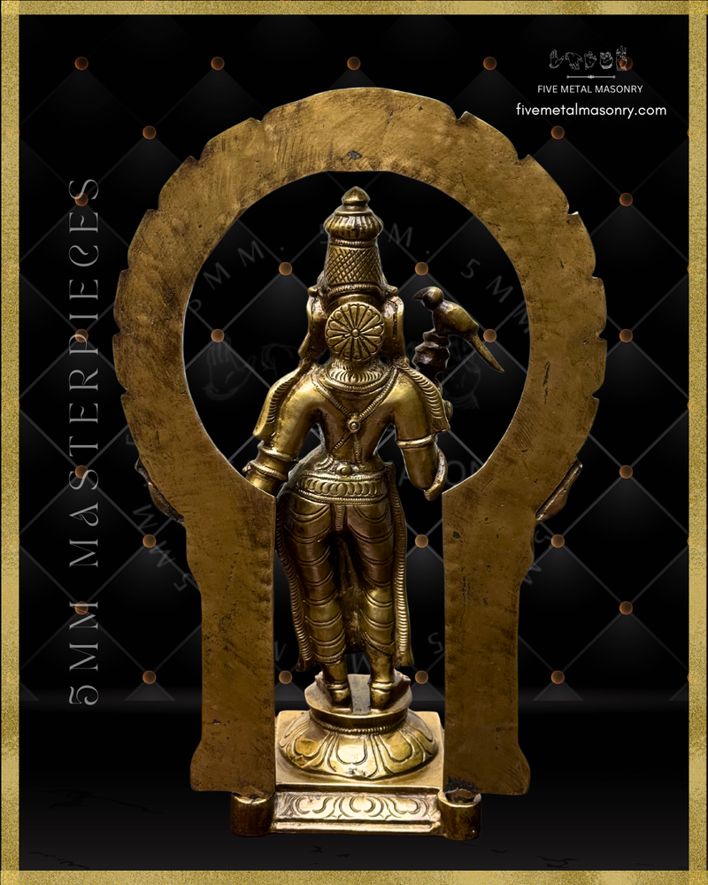 Meenakshi Panchaloha Bronze Icon - 11" with arch - Masterpieces Collection
