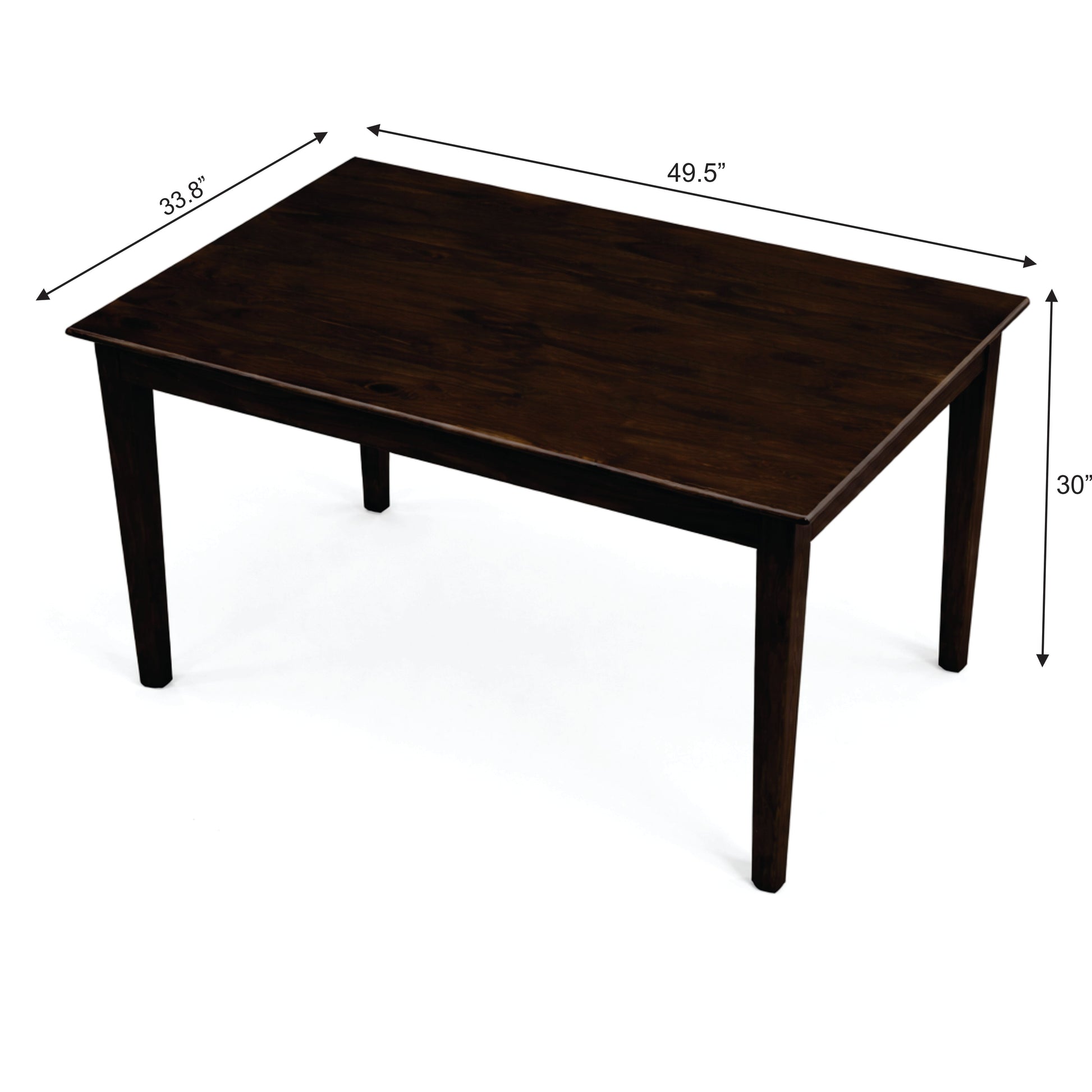 Urban Living Solid Sheesham Wood Six Seater Dining Table Set