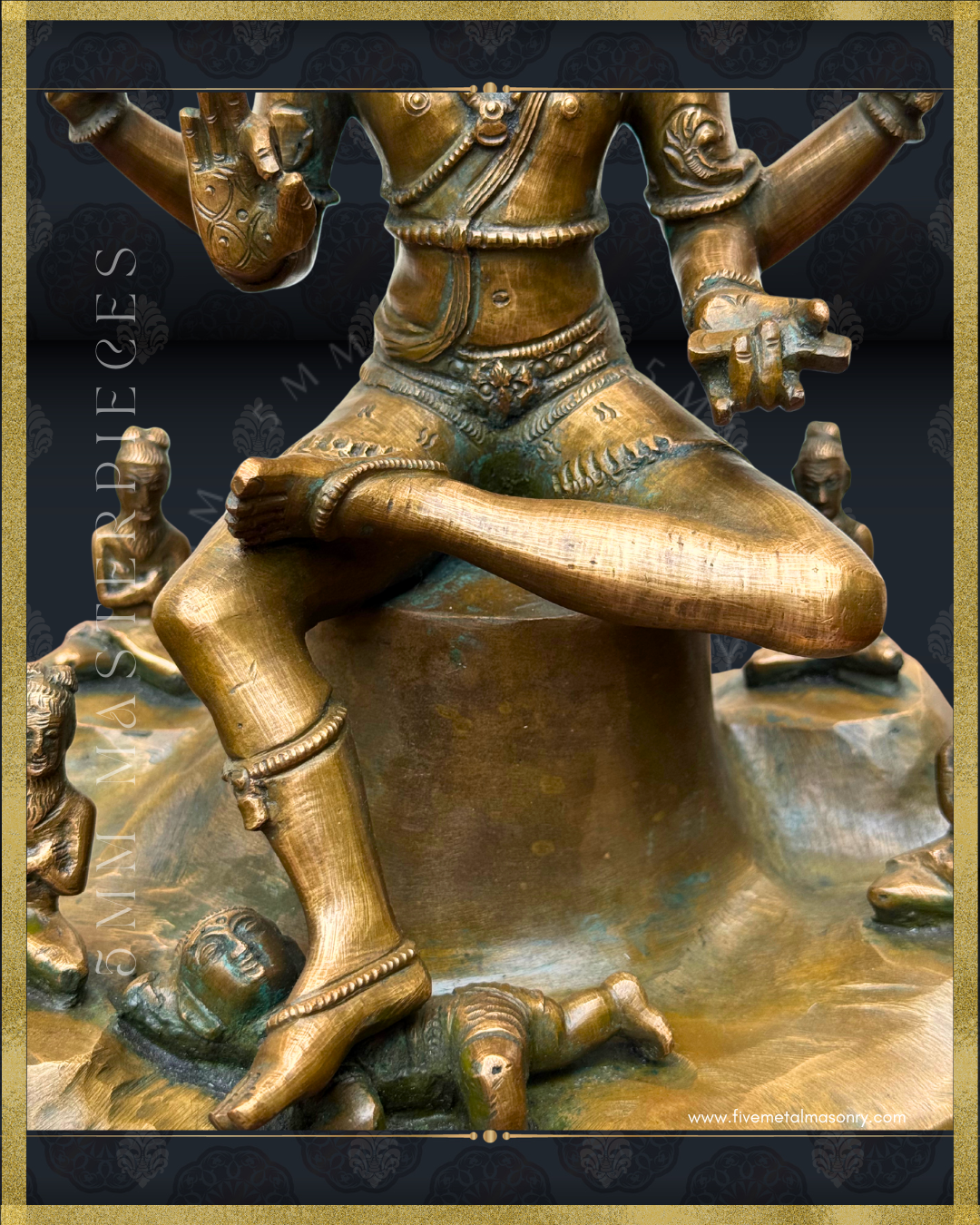 Dakshinamurti Shiva Panchaloha Bronze Icon - 13"-  Masterpieces Collection