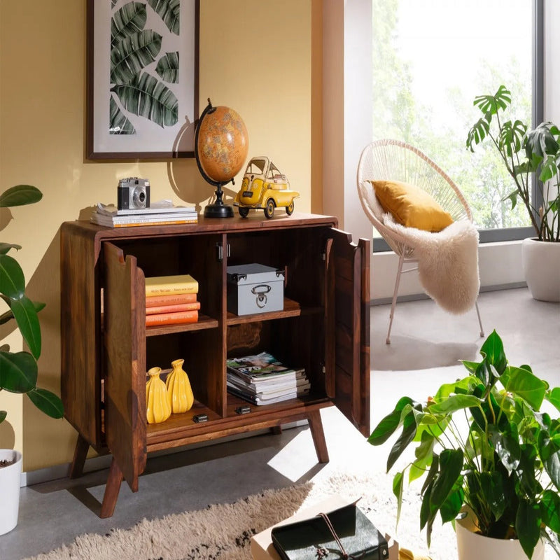 Bangalore Solid Sheesham Wood Sideboard Cabinet