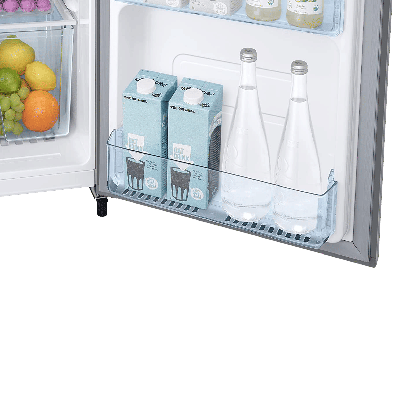 SAMSUNG Stylish Grande 183 Litres 2 Star Direct Cool Single Door Refrigerator with Stabilizer Free Operation (RR20C2412GS/NL, Grey Silver)