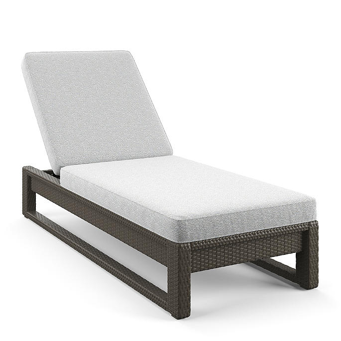 Edris Outdoor Swimming Poolside Lounger (Brown)