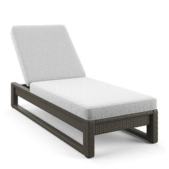 Edris Outdoor Swimming Poolside Lounger (Brown)