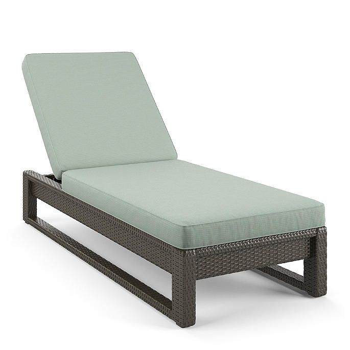 Edris Outdoor Swimming Poolside Lounger (Brown)