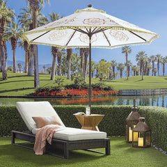 Edris Outdoor Swimming Poolside Lounger (Brown)