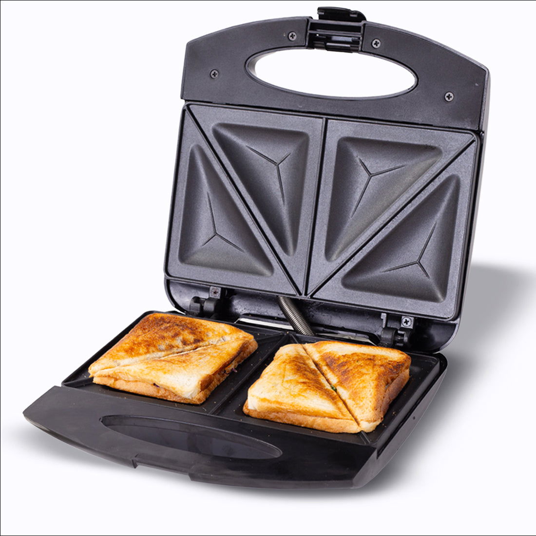 Wonderchef Acura Plus Sandwich Maker | 750W | Non-stick Aluminium Grill Plates | For Crispy Toast Sandwiches | Cool-touc