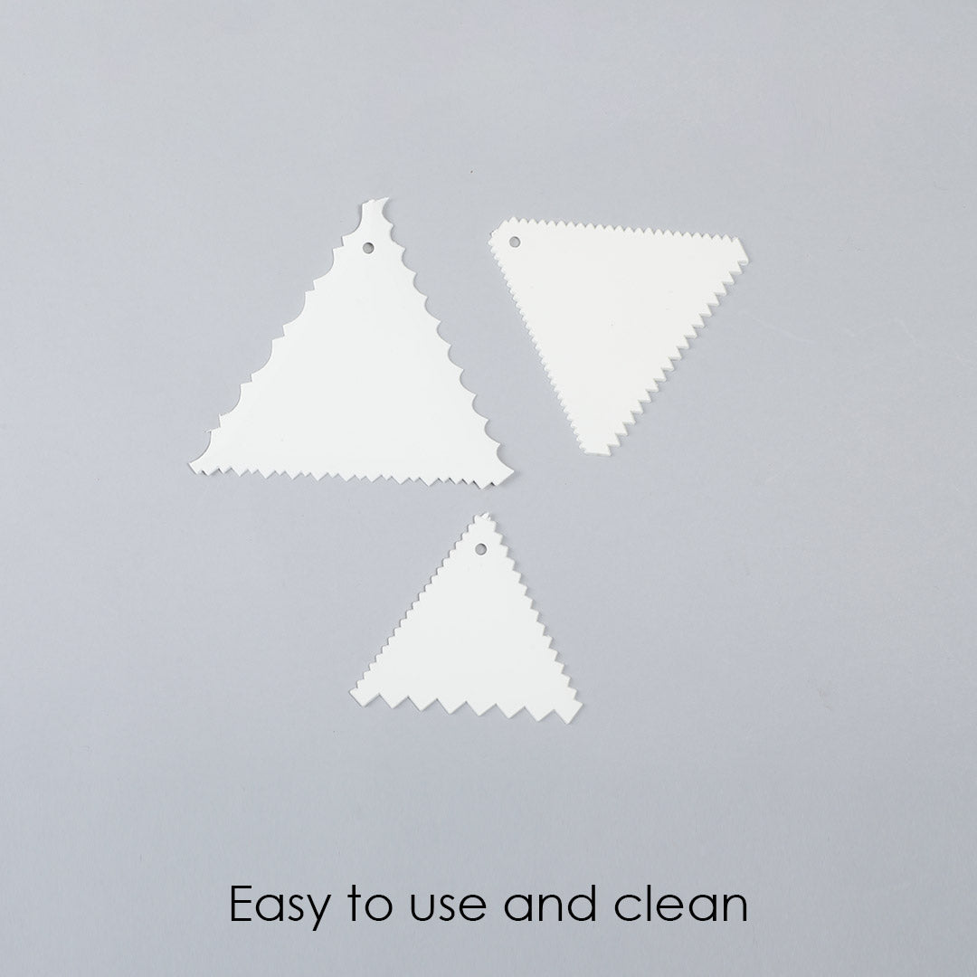 Wonderchef Ambrosia Cake Scrapers (3-in-1) - White