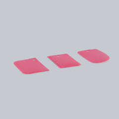Wonderchef Ambrosia Cake Scrapers (3-in-1)- Pink