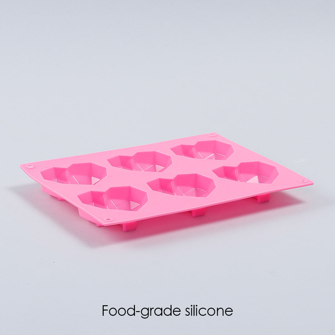 Wonderchef Ambrosia Silicone 3D Heart Shaped Mould - Pink