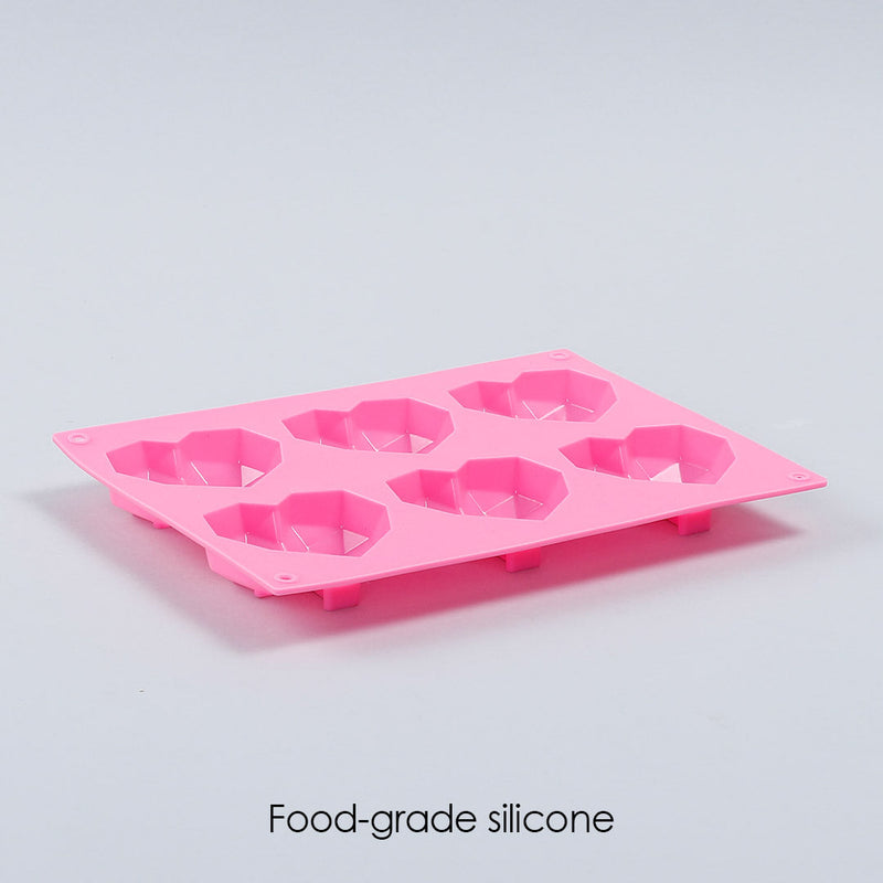 Wonderchef Ambrosia Silicone 3D Heart Shaped Mould - Pink