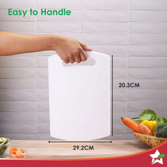 Wonderchef Ambrosia Vegetable Chopping Board | 11.5" x 8" | 6mm Thickness | Crack-Resistant and Unbreakable | Odour and 