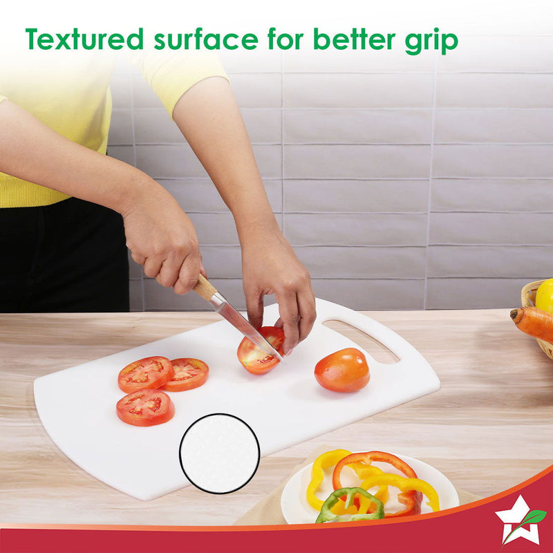 Wonderchef Ambrosia Vegetable Chopping Board | 11.5" x 8" | 6mm Thickness | Crack-Resistant and Unbreakable | Odour and 
