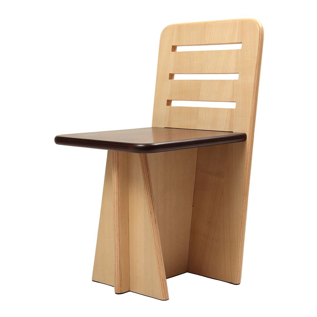 Wonderchef Birdy Dining Table with 4 Chairs Rosewood Finish