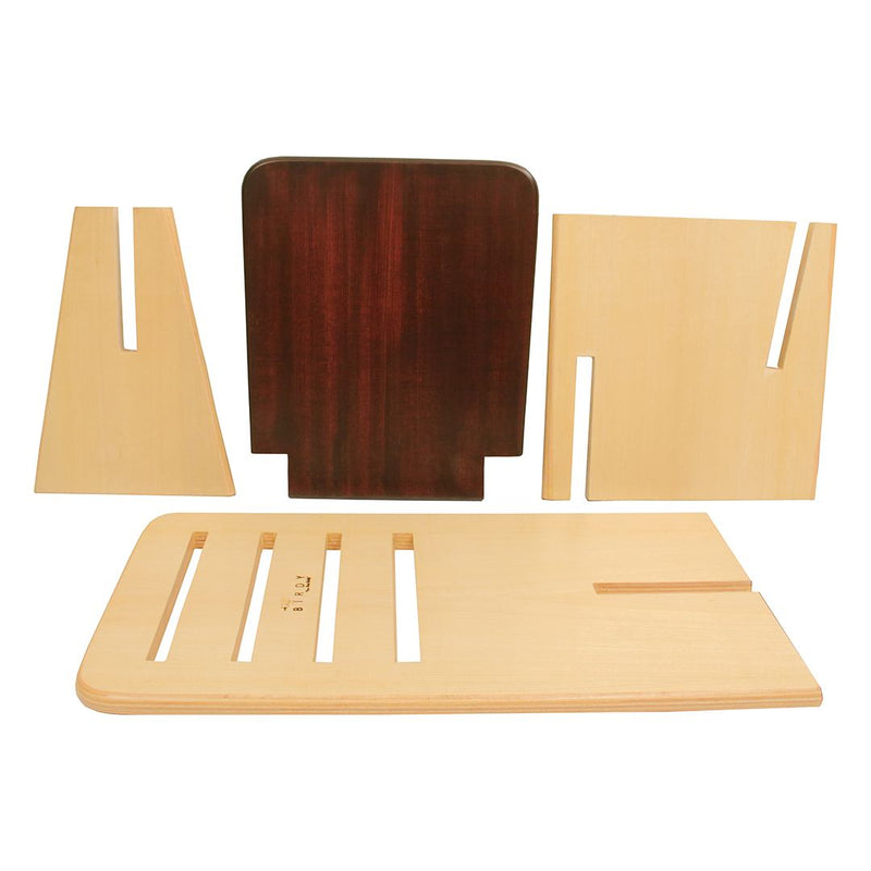 Wonderchef Birdy Dining Table with 4 Chairs Rosewood Finish