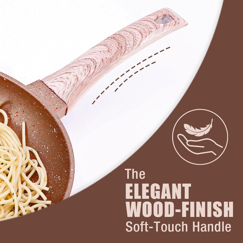 Duralife Die-cast 24 cm Fry Pan | 5 Layer Healthy Duramax Non-Stick Coating | Soft Touch Handle | Pure Grade Aluminium | PFOA Free | 1.7 litres | 2 Year Warranty | Copper