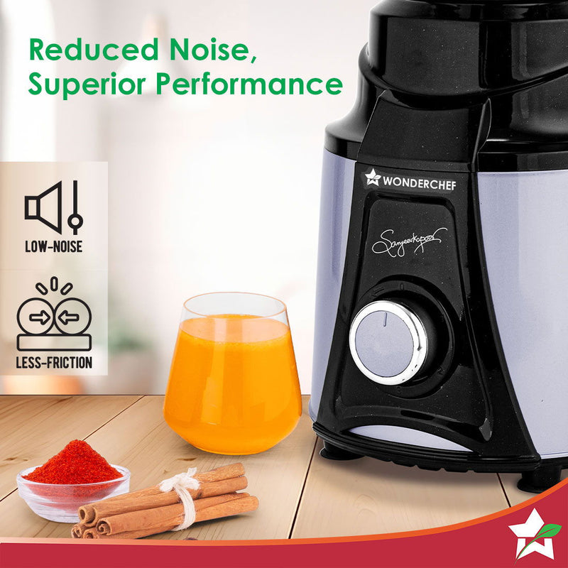 Wonderchef Galaxy Mixer Grinder 1000W | 100 Mins Non-Stop Grinding | 100% Copper Motor | Heavy Duty | Low Noise | Chutne